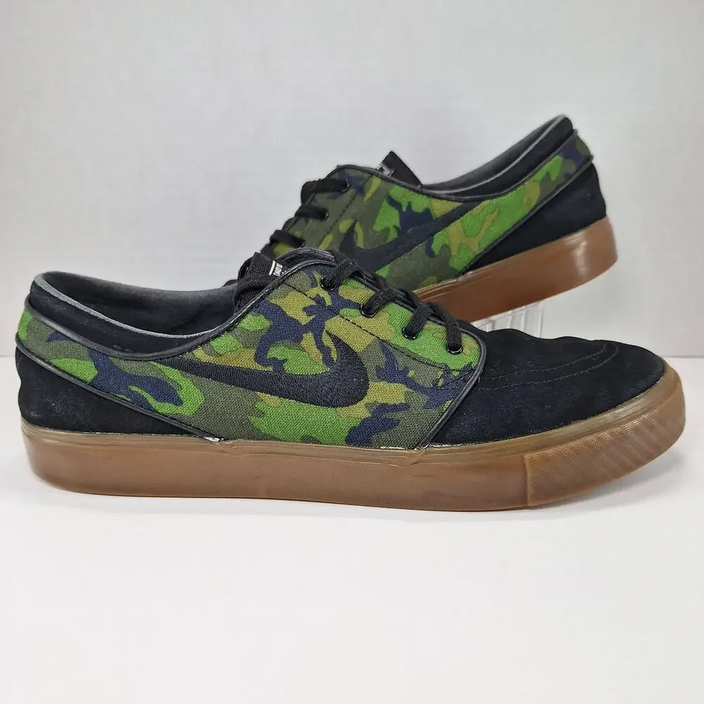 Nike Zoom Stefan Janoski ERDL Mens Size 11.5 Black Camo 633300-031 Shoes